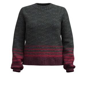 NEW❤️Smartwool Women's Cozy Lodge Ombre Sweater in Charcoal Heather $160